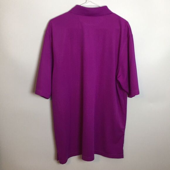 Under Armour Heat Gear Loose Fit Purple polo shirt The College at Delhi Golf XL - Picture 6 of 13